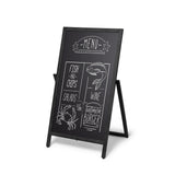 Holz Kundenstopper Flip 55x105 cm Schwarz