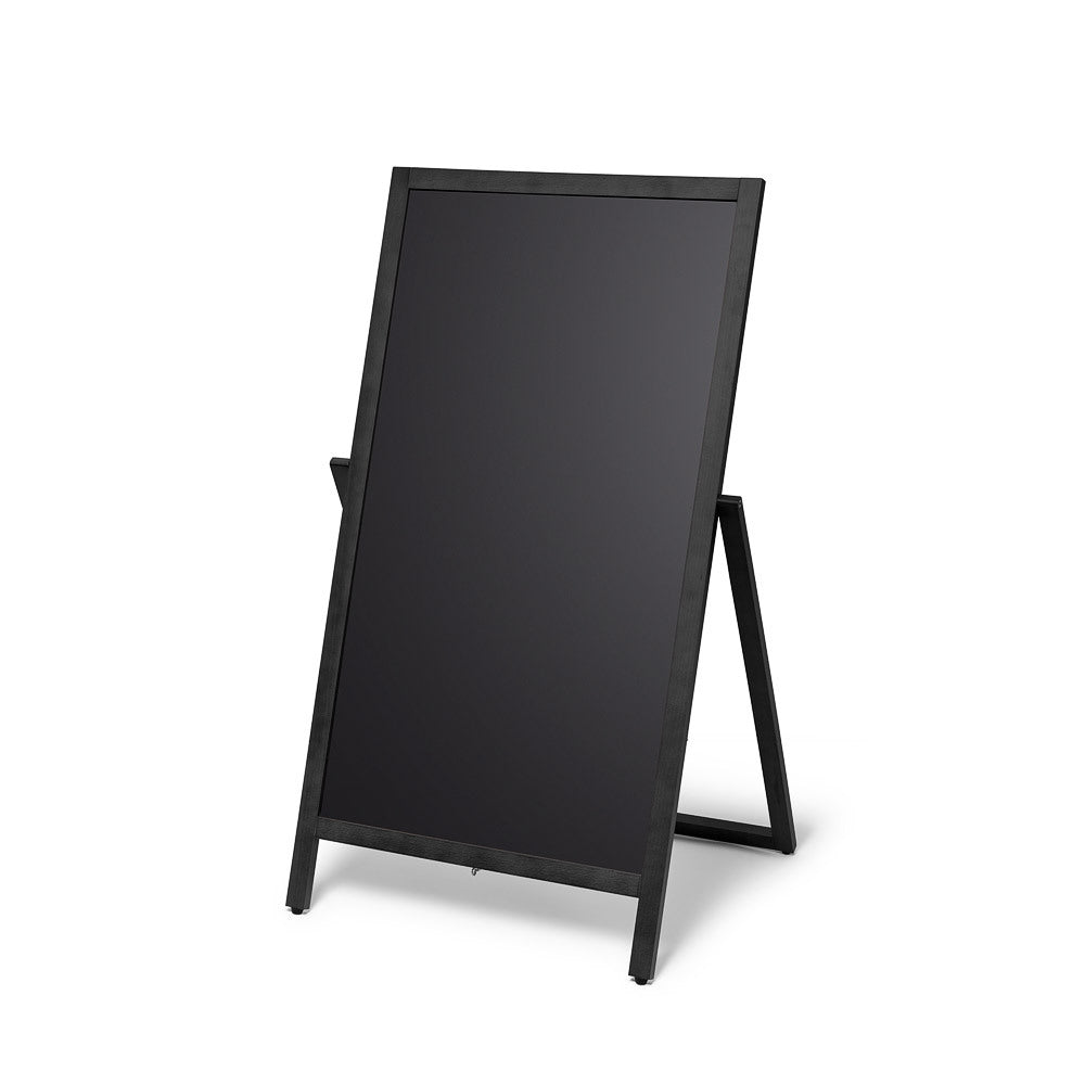 Holz Kundenstopper Flip 55x105 cm Schwarz