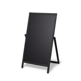 Holz Kundenstopper Flip 55x105 cm Schwarz