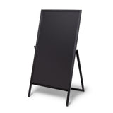 Holz Kundenstopper Flip 68x140 cm Schwarz