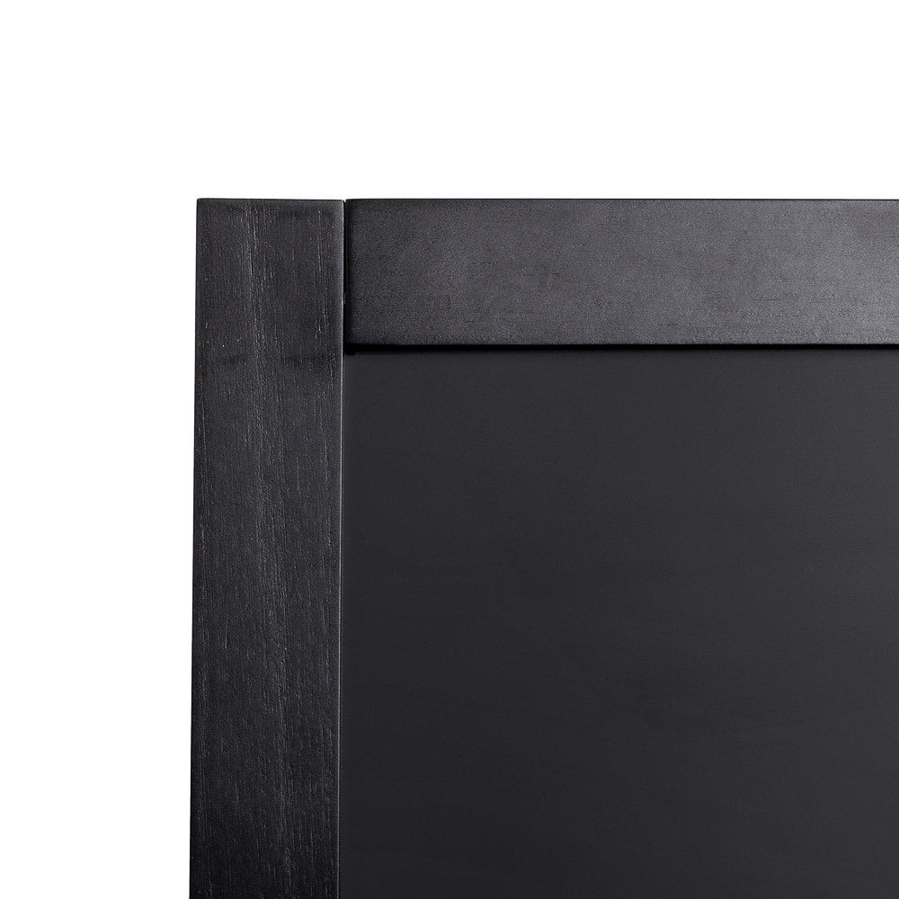 Holz Kundenstopper Flip 68x140 cm Schwarz