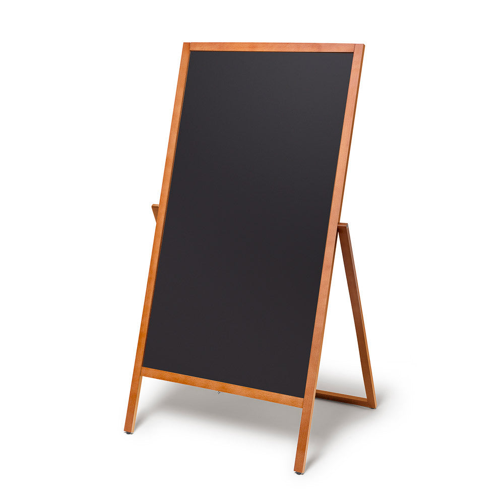 Holz Kundenstopper Flip 68x140 cm Hellbraun