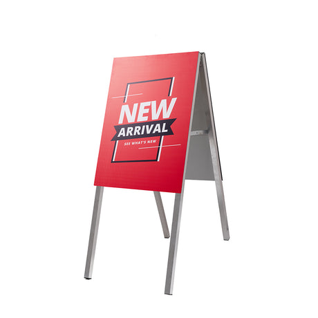 Satz Kundenstopper Stick-On DIN A2 Beine und Universal Klettverschluss