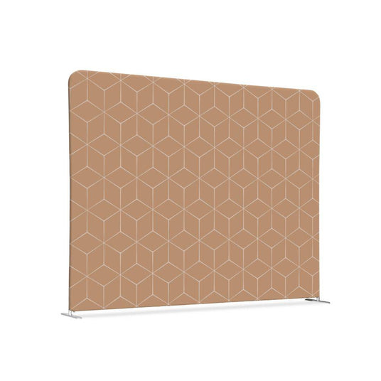 Textil Raumteiler 150-150 Doppel Hexagon Beige