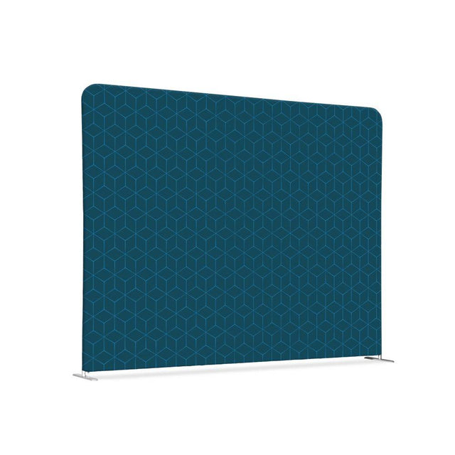 Textil Raumteiler 150-150 Doppel Hexagon Blau
