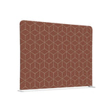 Textil Raumteiler 150-150 Doppel Hexagon Rost