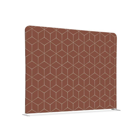 Textil Raumteiler 150-150 Doppel Hexagon Rost