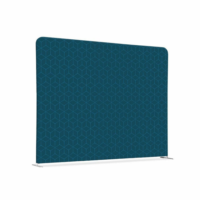 Textil Raumteiler 150-150 Doppel Hexagon Blau