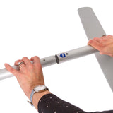 Textil Raumteiler 150-150 Doppel Hexagon Blau