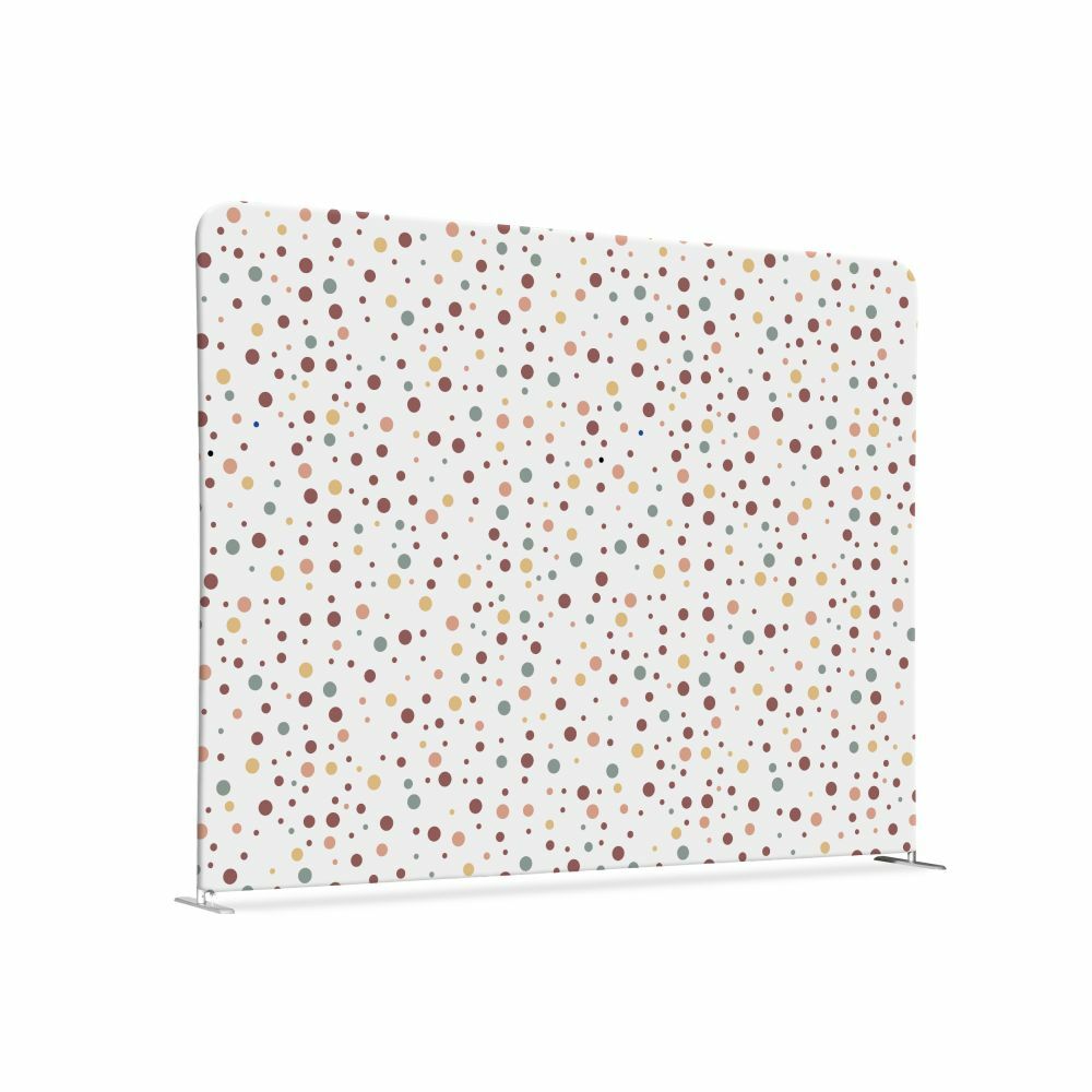 Textil Raumteiler 150-150 Doppel Punkte Farbe Erde