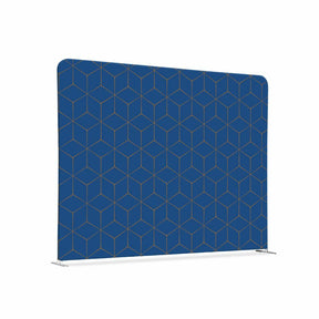 Textil Raumteiler 200-150 Doppel Hexagon Blau-Braun