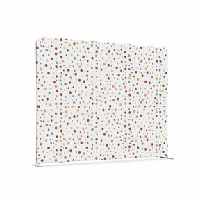 Textil Raumteiler 200-150 Doppel Punkte Farbe Erde