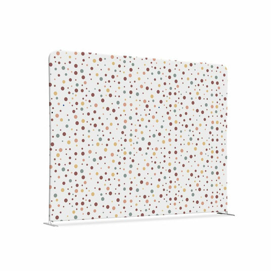 Textil Raumteiler 200-150 Doppel Punkte Farbe Erde