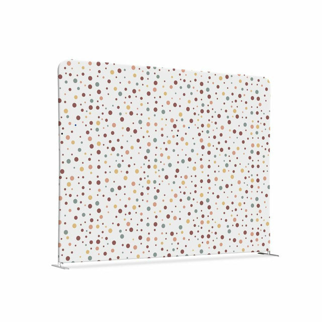 Textil Raumteiler 200-150 Doppel Punkte Farbe Erde