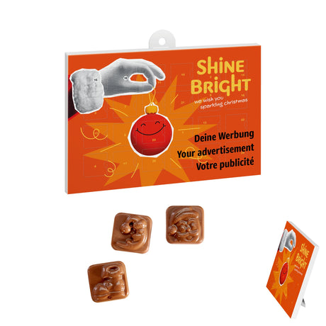 A5-Adventskalender mit Logo – Standardmotiv