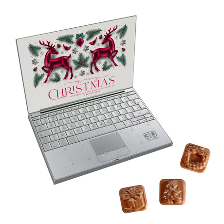 A5-Adventskalender mit Logo – Cover rundum bedruckt