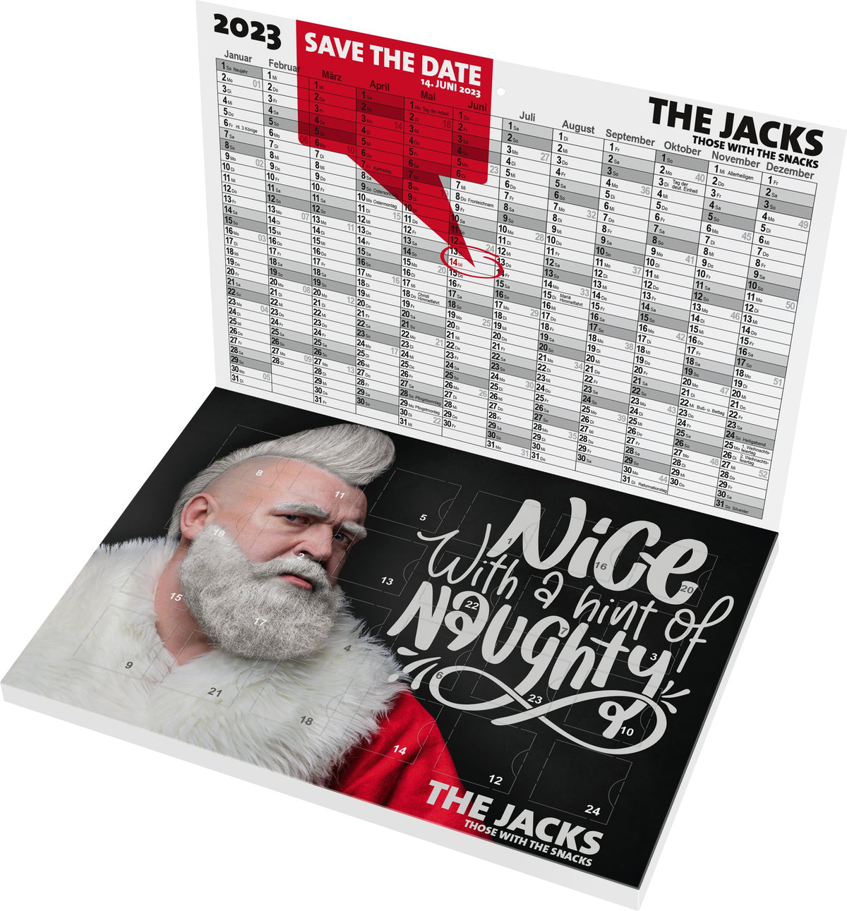 A5-Adventskalender mit Logo – Cover rundum bedruckt – Ansicht 6