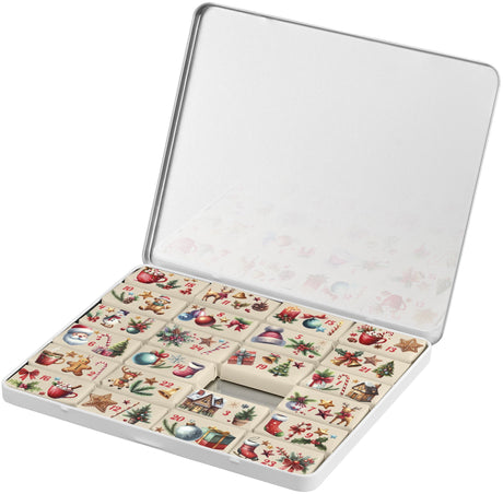 Adventskalender in Dose mit Logo – MAXI, 24 Schokotäfelchen – Ansicht 5
