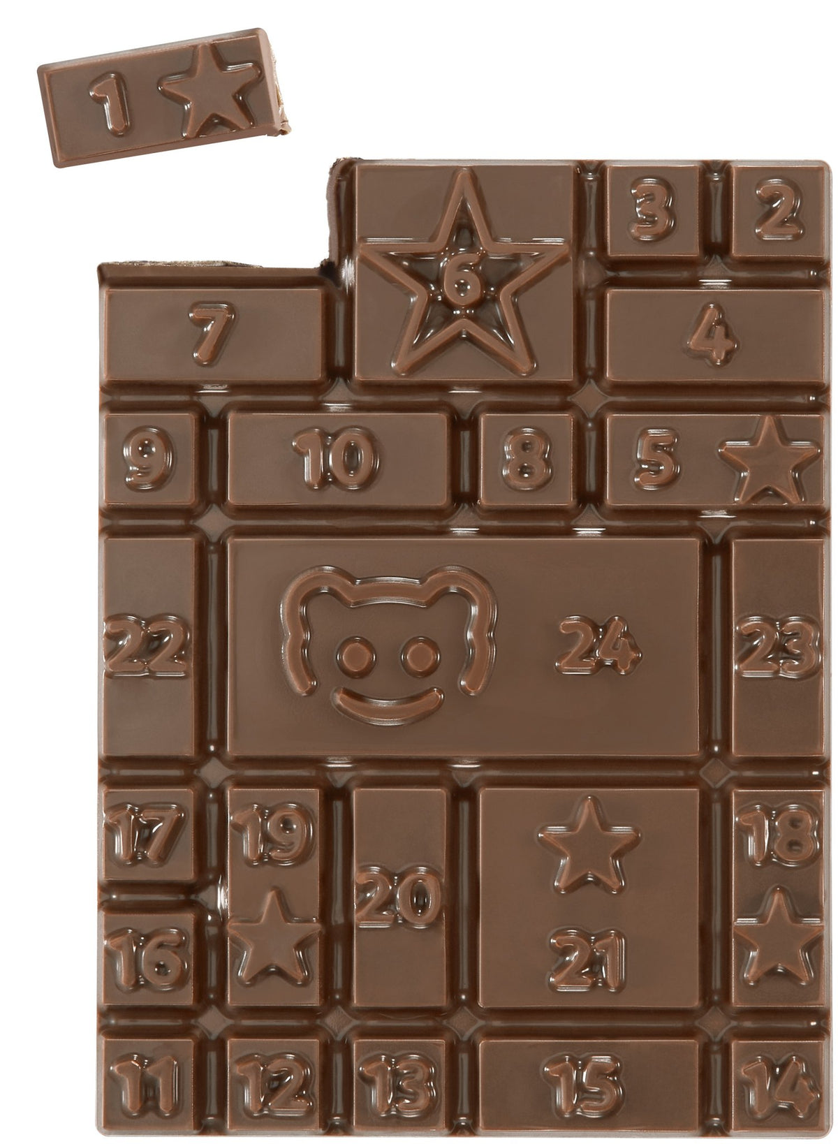Mini-Adventskalender in Dose mit Logo – Schokoladentafel – Ansicht 6