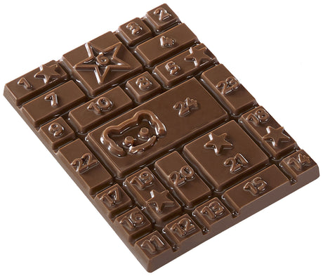 Mini-Adventskalender in Dose mit Logo – Schokoladentafel – Ansicht 7