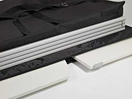 Verkaufstheke AluFold Sechseck – Detailansicht