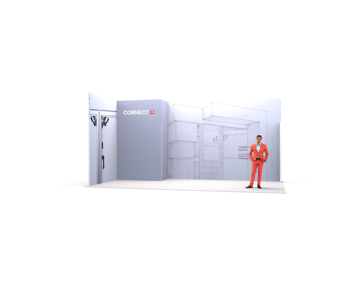 CORNECT Messepaket XL – Aufbauvariante (Standform)