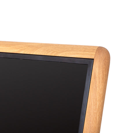 Digitaler Kundenstopper NATURAL – 43" Samsung Display im Holz-Rahmen