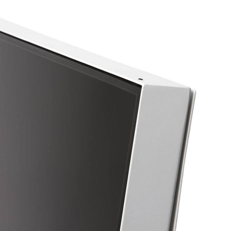 Digitaler Kundenstopper FRAMELESS weiss – 43" Samsung UHD mobil
