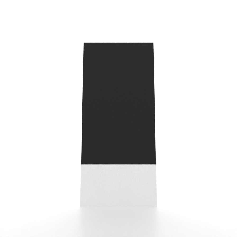 Digitaler Kundenstopper FRAMELESS weiss – 43" Samsung UHD mobil