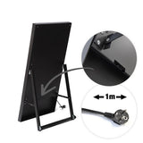 Digitaler Kundenstopper FRAMELESS schwarz – 43" Samsung UHD mobil