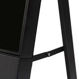 Digitaler Kundenstopper FRAMELESS schwarz – 43" Samsung UHD mobil