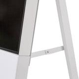 Digitaler Kundenstopper FRAMELESS weiss – 43" Samsung UHD mobil