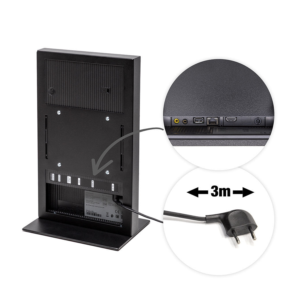 CUBE Digital 13" – Digitaler Tischaufsteller in T-Form