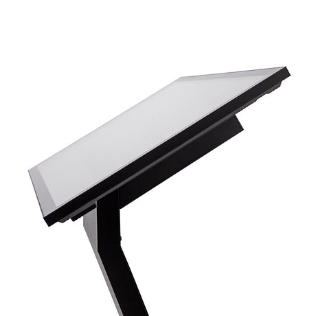 Digitales Touch Terminal DIRECT – 32" Interaktives Pult (Samsung UHD) – Perspektivansicht