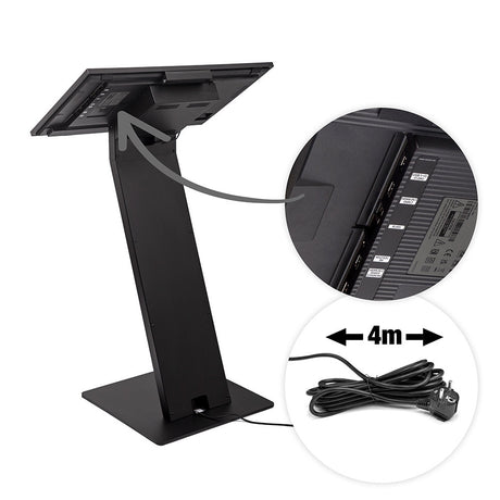 Digitales Touch Terminal DIRECT – 32" Interaktives Pult (Samsung UHD) – im Messeeinsatz