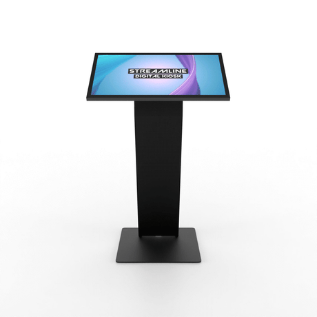Digitales Touch Terminal DIRECT – 32" Interaktives Pult (Samsung UHD) – Seitenansicht
