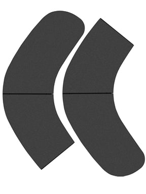 Zweiteilige Thekenplatte XL (schwarz) kaufen – Messe-Shop24.de