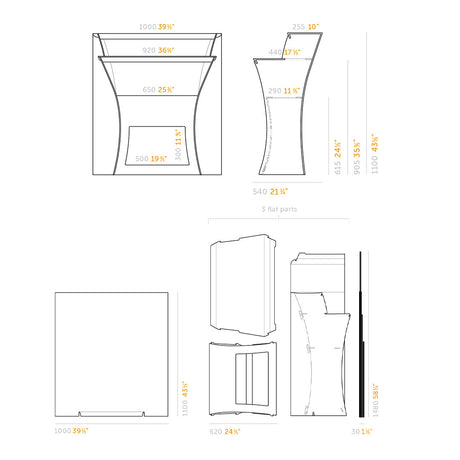 Flux Arc Design Bar – Detailansicht