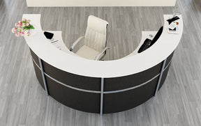 Günstige Empfangstheke Office halbrund kaufen – Messe-Shop24.de