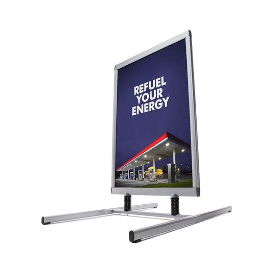 Kundenstopper Windtalker