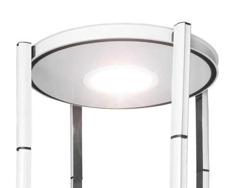 Faltvitrine Twist-it weiß mit LED – Detailansicht