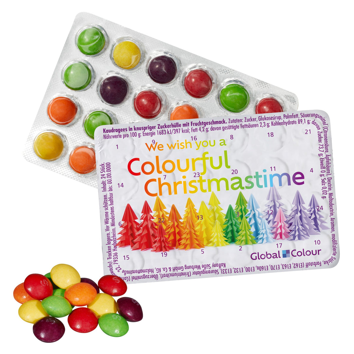 Kleinster Adventskalender der Welt mit Logo – SKITTLES®