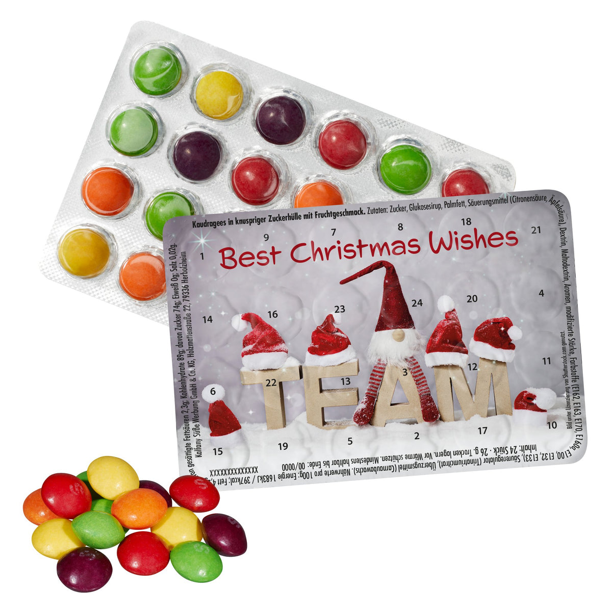 Kleinster Adventskalender der Welt – SKITTLES®, Standardmotiv
