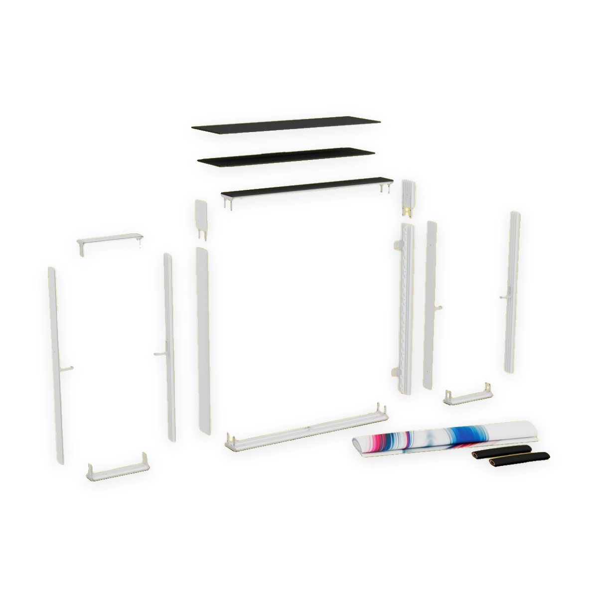 LEDUP Counter MAX – Einzelteile zerlegt