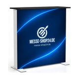 LEDUP Counter beleuchtete Theke mit Messe-Shop24-Branding – freigestellt