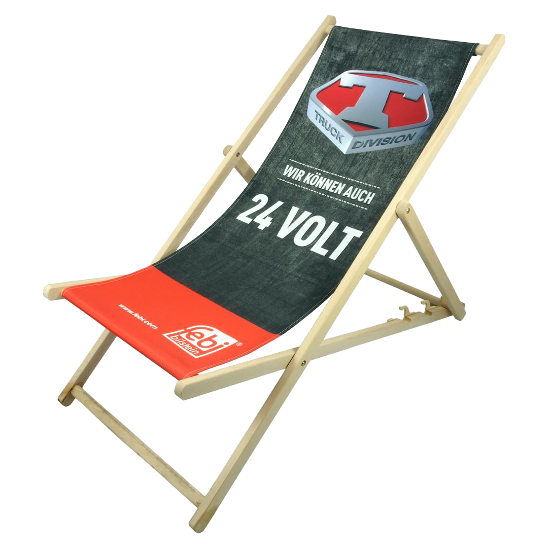 Liegestuhl mit Druck (mit FSC-Zertifikat)