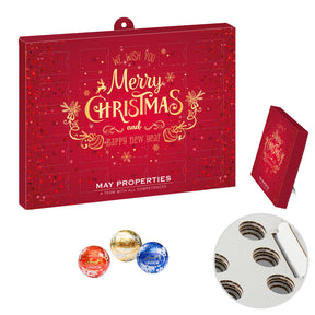 Lindt Lindor Adventskalender mit Logo – Pralinés, Papier-Inlay
