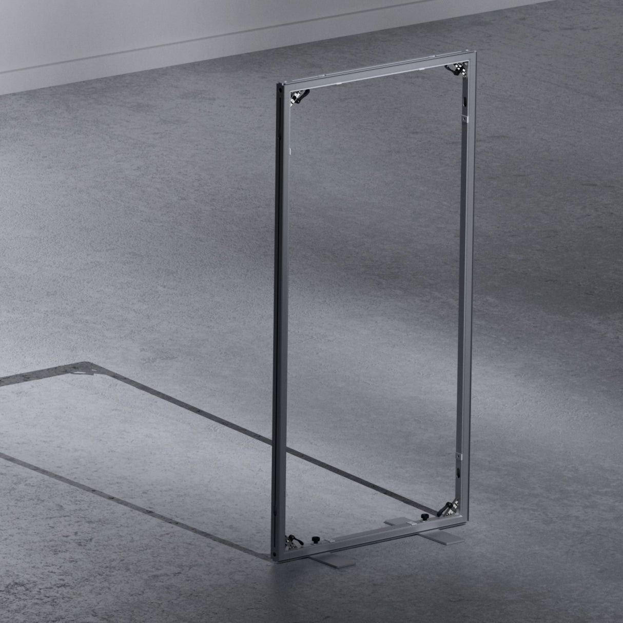 CORNECT Bodenplatten als Standfuß im Messestand