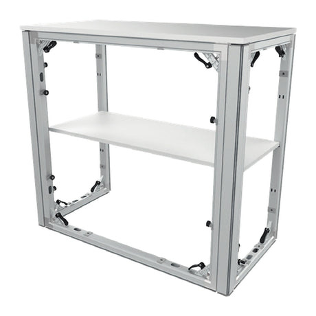 CORNECT Counter ONE T Gestell mit Deckplatte und Zwischenablage