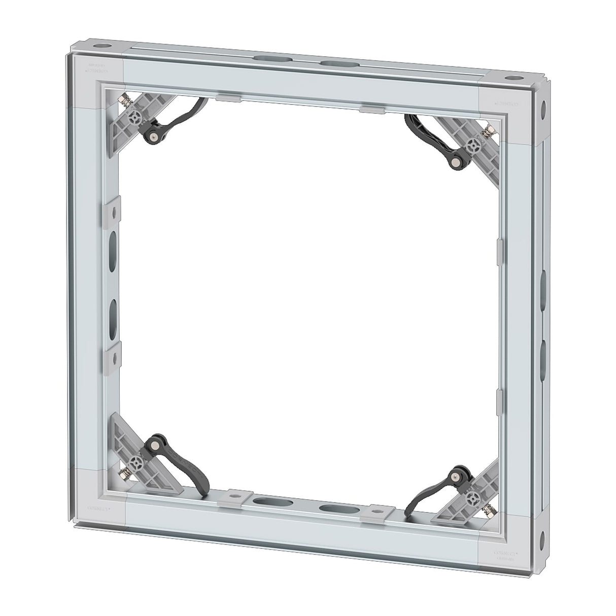 CORNECT System 50 Fertigrahmen 490 × 490 mm aus Aluminium
